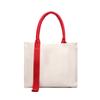 Bolso de hombro logo estampado cinta bolsa de regalo unidad de negocio escolar bolso de lona estampado bolso tote de mano