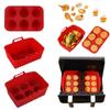 Set de Molde Rectangular de Silicona de Grado Alimenticio para Hornear Pastel Gelatina Pudín Bandeja Molde para Hornear en Freidora de Aire