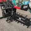 Escavadora de Valas com Corrente Montada na Traseira de Trator Máquina de Fazer Ranhuras para Drenagem de Campo Cavadeira para Buracos de Postes em Estufa de Vegetais