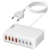 Cargador Multi-Puerto de Nitruro de Galio de 200W Estándar Británico Adecuado para Cargador Apple 16 Cargador Samsung Certificado Ukca