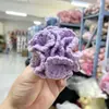 Buquê de fio de crochê feito à mão, cabeças de flores artificiais de cravo semiacabadas para presente de Dia das Mães