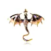 Broche serie dragón gota de aceite vintage accesorios para traje de caballero pines decorativos joyería transfronteriza al por mayor