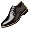 Zapatos de cuero para hombre de gran tamaño transfronterizos para uso formal de negocios, piel de vaca genuina suave, suela blanda, casual, trabajo, boda, zapatos de cuero para novio