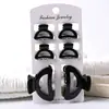 Clipes de Cabelo Semicirculares 4cm+2.5cm Simples Transfronteiriços para Franja Conjunto Versátil de Clipes de Cabelo em Tons Terrosos para Mulheres