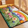 Alfombrillas de Suelo Estilo Lana Transfronterizas para Baño del Hogar, Impermeables, Antideslizantes, Alfombrillas Resistentes al Desgaste y de Fácil Cuidado para Cocina, Disponibles para Venta al por Mayor