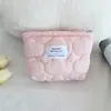 Bolsa de Cosméticos Acolchada de Nube Nueva Coreana, Bolso de Mano Portátil de Aspecto Elegante, Bolsa Simple de Almacenamiento para Viajes, Neceser