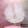 Internet Celebridade Anjo Big Wings Penas Amor Fio Deformação Avestruz Pena Tira Bolo Decoração Cartão Ornamento Plug-in
