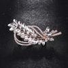 Broche de espiga de trigo estilo coreano pin de cristal brillante elegante accesorio versátil para chal cárdigan abrigo en stock entrega al por mayor