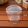 Caja de Embalaje de Polvo de Hielo Vaso para Leche Ácida de Extracto Frío Vaso para Leche de Coco Congelado Horneado Taro Fruta Redonda Pesca Pastel de Gelatina Blanca Caja de Embalaje