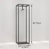 Estante de Ropa Simple de Hierro Exhibidor para Tienda de Ropa de Hombre y Mujer Colgador Colgante de Piso Estante Lateral para Colgar Ropa
