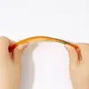 Peine Amarillo de Plástico Oxford Engrosado de Dientes Anchos Peine Portátil para Peinar el Cabello para Hombres y Mujeres