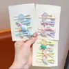 Pinzas para el pelo de niños, pinzas laterales, pinzas de pato princesa estrella de mar y concha, pinzas para flequillo, pasadores para la frente de niñas, accesorios para el pelo
