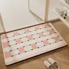 Alfombrilla de tierra de diatomeas para entrada de baño, absorbe el agua, se seca rápidamente, antideslizante, resistente a la suciedad, fácil de limpiar