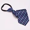 Corbata formal de negocios con cremallera para hombre, estilo coreano, profesional, decorativa, sin nudo, azul, negro y rojo, fácil de poner y quitar.