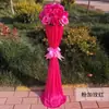 Columna de flores para pasillo de boda nuevo estilo arco de flores decoración de boda accesorios de decoración de pasillo columna de flores guía apertura de ceremonia de flores columna de flores de bienvenida