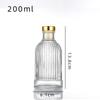 Botella de aromaterapia de vidrio de 100 ml Botella de vidrio romano de aromaterapia Blanco Cristal de 50 ml con tapa botella de aromaterapia en stock