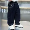 Pantalones Vaqueros para Niños 2026 Nuevo Estilo Coreano Pantalones Elegantes para Niños para Primavera y Otoño, Pantalones Largos Casuales Suaves para Niños