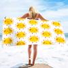 Toalla de playa de microfibra pequeña hecha a medida, suave, absorbente, de secado rápido, gruesa, de secado rápido, impresa, toalla fría para la cara