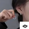 Pendientes de Aro Lisos con Pasador de Plata 925 para Mujer 2025 Nuevo Popular Diseño de Nicho Pendientes de Gama Alta Pendientes de Lujo Accesible