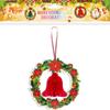 Sombrero de Papá Noel, árbol de Navidad, campana, adornos de panal, bandera navideña, abanico de papel, soporte para pastel de flores, adornos en espiral