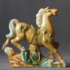 Tang Sancai Cavalo Cavalo de Cerâmica Seis Enfeites de Cavalo Presente de Artesanato para Casa Cavalo para Enfeites de Sucesso Objeto Imediatamente Rico