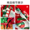 Falda para árbol de Navidad transfronteriza de Amazon con diseños impresos personalizados, falda de base redonda corta de felpa para decoración de árbol desde la fábrica de origen