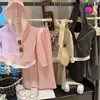 Conjunto Casual Esportivo Novo para Meninas Primavera/Outono 2026 Moda Versátil Macio Confortável