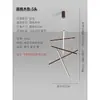 Lámpara de Araña para Escaleras con Veta de Madera de Durazno, Estilo Minimalista para Apartamento Dúplex Loft, Luz Principal de Sala de Estar, Iluminación Lineal LED para Vestíbulo de Villa