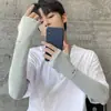 Mangas de enfriamiento de verano para hombres, guantes con protección UV, cubrebrazos de seda de hielo para mujeres, mangas de protección solar para brazos, protectores de brazos frescos