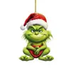 Novo Produto Transfronteiriço Desenho Animado Pingente de Carro do Grinch Infantil Pingente de Árvore de Natal Decoração para Casa