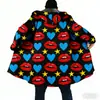 Cruce de Fronteras Nuevo Modelo Temu Independiente 3D Digital Libre de Riesgos para Hombre Holgado con Cremallera Sudadera Cardigan Chaqueta de Algodón DIY desde Imágenes