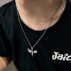Um Colar de Zircônia Cubana Frio e Neutro Versátil Corrente Cubana de Alto Nível Hip-Hop Nicho Colar Colar