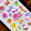 Venta al por mayor de fábrica, stickers de burbujas de PVC cóncavo-convexo, stickers de dibujos animados con estampado dorado, DIY para niños, stickers casuales para niños, decoración para teléfono móvil