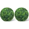 Planta verde artificial Bola de paja de Milán Planta de plástico Flor artificial de boda Bola de flor artificial Decoración de techo para el hogar Venta al por mayor transfronteriza