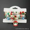 Pulsera de Navidad Pulsera de Cuentas Transfronteriza Muñeco de Nieve Árbol de Navidad Anciano Astas Colgante de Regalo Pulsera Venta al por Mayor
