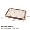 Bandeja de Joias Guangbo Cui Anel Wengwan Pingente Colar de Jade Ornamentos Bandeja de Visualização Placa de Exibição de Joias de Madeira