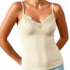 Camisola Sexy de Renda Patchwork com Decote V Estilo Europeu e Americano para Mulheres, Disponível em Várias Cores, Confortável, Fashion, Ajustada ao Corpo, Camisa Base Versátil com Lindo Design nas Costas