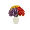 Buquê de Rosas de Mão para Simulação Flores Artificiais Decoração de Sala de Estar Decoração Floral Decoração de Flores para Mesa de Jantar Flores Secas Buquê de Mão