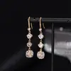 Nuevos Pendientes de Moda de Lujo Versátiles de Circonita Pendientes Largos Clásicos Elegantes de Alta Gama con Borla para Mujer 2025