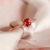 Anillo de Dedo Índice de Gato para Mujer Plateado Diseño de Nicho Simple Estudiante Lindo Apertura Anillo para Novia