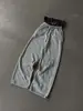Moda de Rua Americana Calças de Cintura Dupla Pantalona Solta Outono e Inverno Novo Estilo Europeu e Americano Moda Única