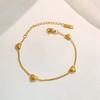 Pulsera de amor mini simple moda femenina combinable estilo coreano acero de titanio que no se desvanece diseño de nicho sentido cadena de corazón de durazno