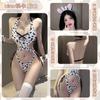 Lin Linting lencería sexy mujer vaca mucama disfraz tentación Halloween pasión traje sexy cama pijamas 2641