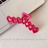 Novo Grampo de Cabelo Dopamina Estrela de Cinco Pontas Coração para a Parte de Trás da Cabeça, Doce Presilha Tubarão Grampo de Cabelo Estrela Acessório de Cabelo