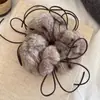 Peludo ~ Laço de Fita Prendedor de Cabelo Outono e Inverno Francês Suave Elegante Corda de Cabelo para Rabo de Cavalo Corda de Cabelo Não Machuca Acessórios de Cabelo