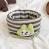 Cachecol Infantil Outono e Inverno Listrado Boneco Desenho Animado Cachecol de Pescoço Máscara Facial Tudo-em-Um à Prova de Vento Forrado com Lã Quente para Meninos e Meninas Novo