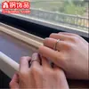Anillo Minimalista de Bambú de Gama Alta para el Dedo Índice de Mujer Tendencia Ins Celebridad de Internet Anillo de Estilo Simple y Genial