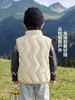 Chaleco de estilo europeo para niños, forrado de forro polar y engrosado, chaqueta de invierno, ropa nueva para niños, ropa de bebé, ropa de invierno