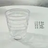 Vaso de Vidrio Transparente, Taza de Café Estilo Americano, Taza Apilable de Ratán Tejido Estilo Ins, Vaso Embotellado para Bebidas, Vaso para Jugos, Vaso para Beber