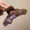 Pinza de pelo grande, voluminosa, de felpa floral para mujer, otoño/invierno, estilo de alta gama, pinza de pelo de lazo, nuevo clip de tiburón estilo coreano